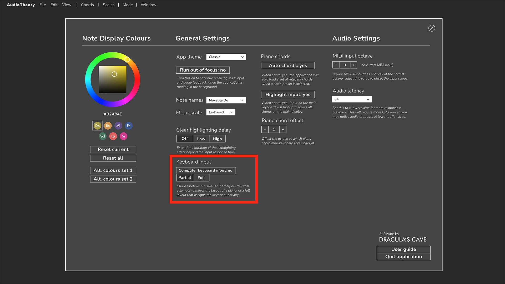 Input Options