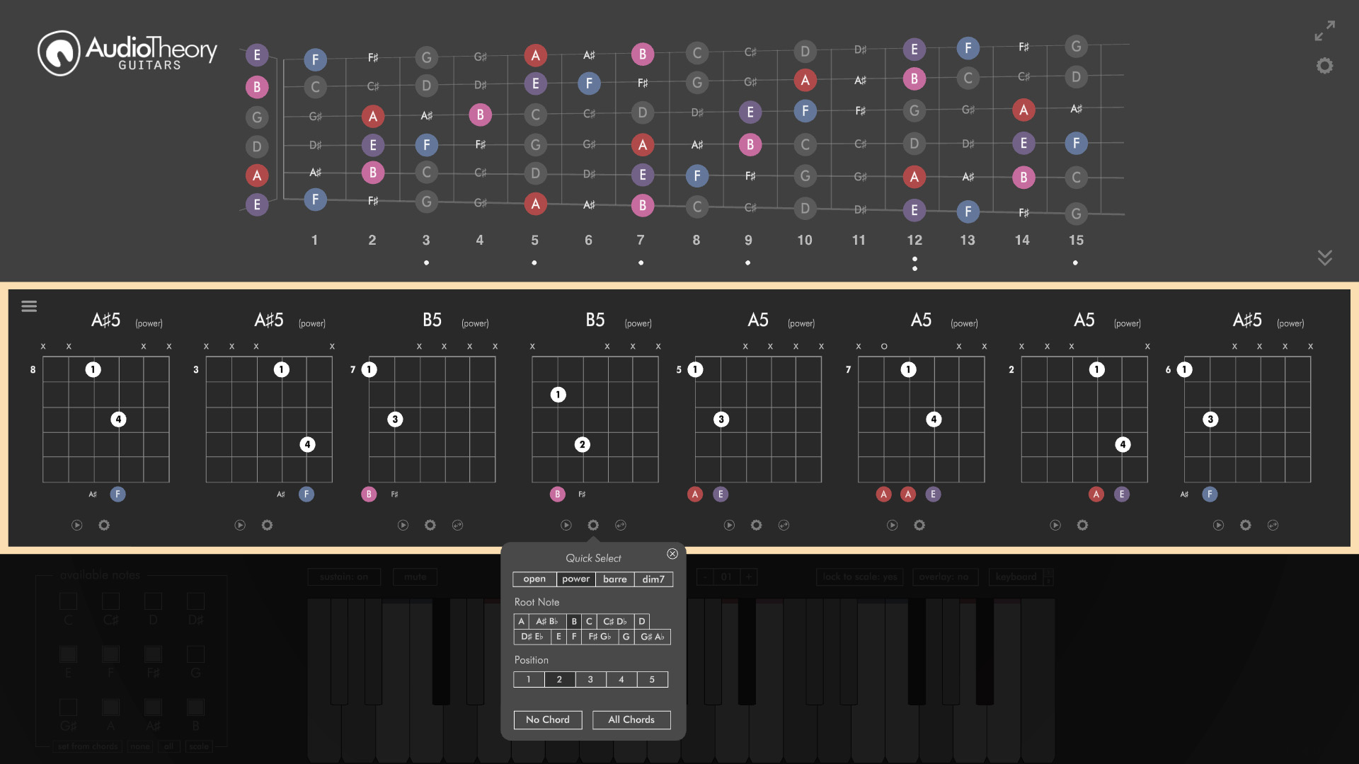 AudioTheory Extended Chord Selector