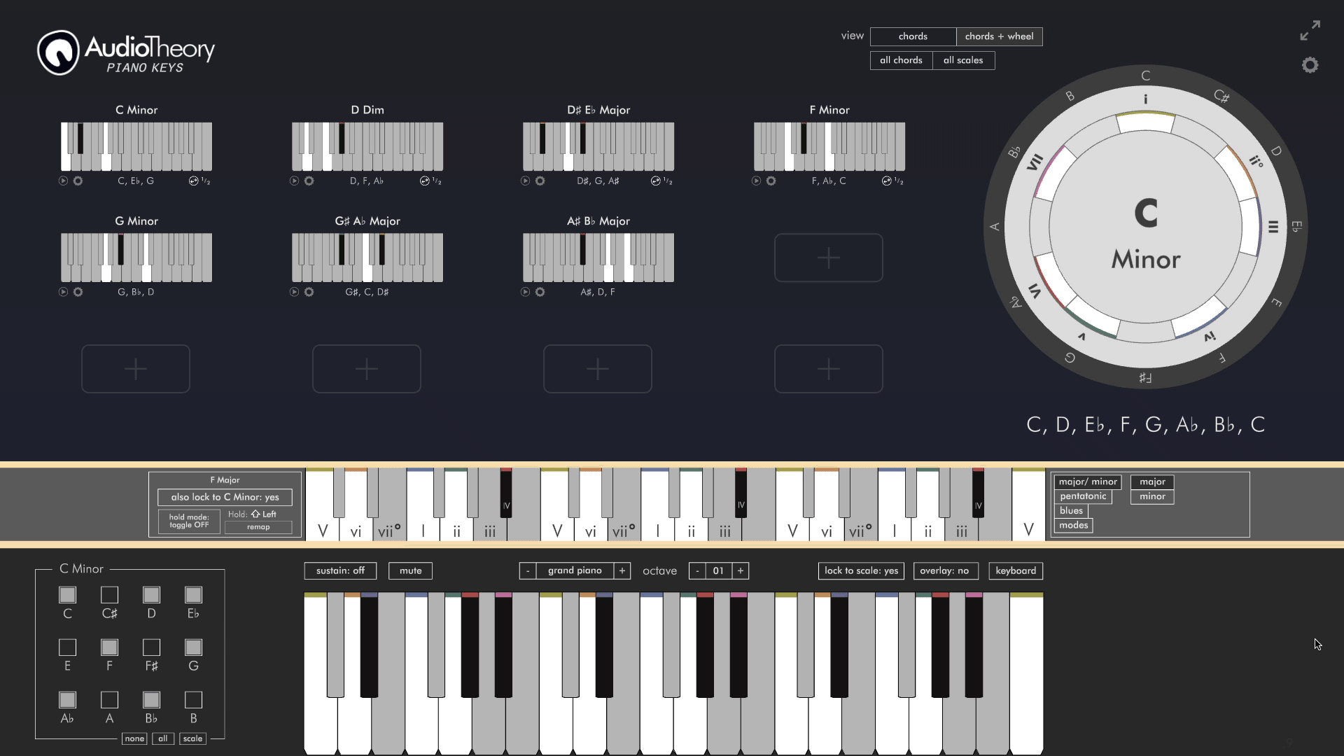 AudioTheory Piano Keys C Minor GIF