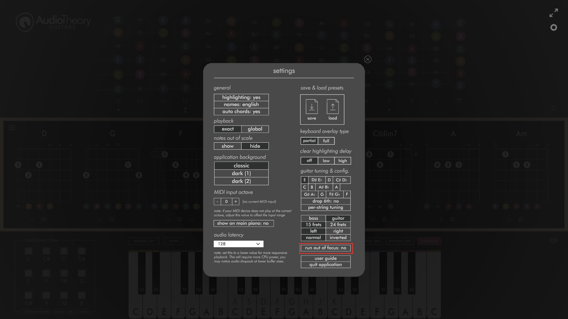 AudioTheory Out of Focus screenshot