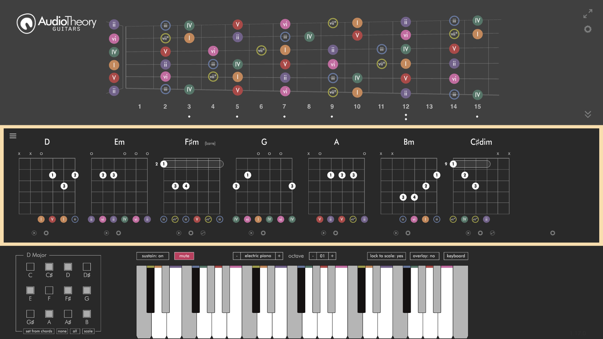 AudioTheory Chord relative notes