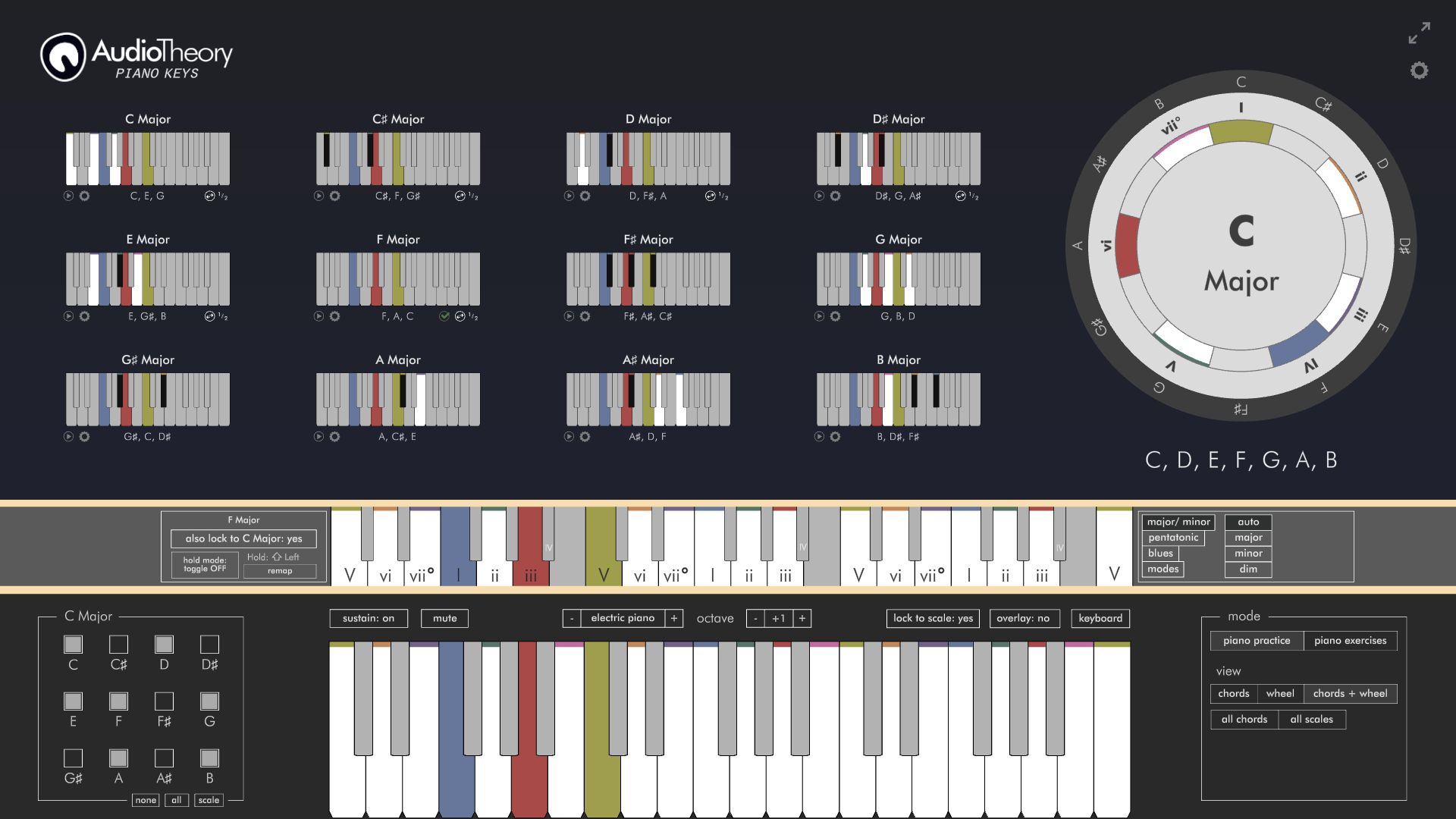 barre chord note playback