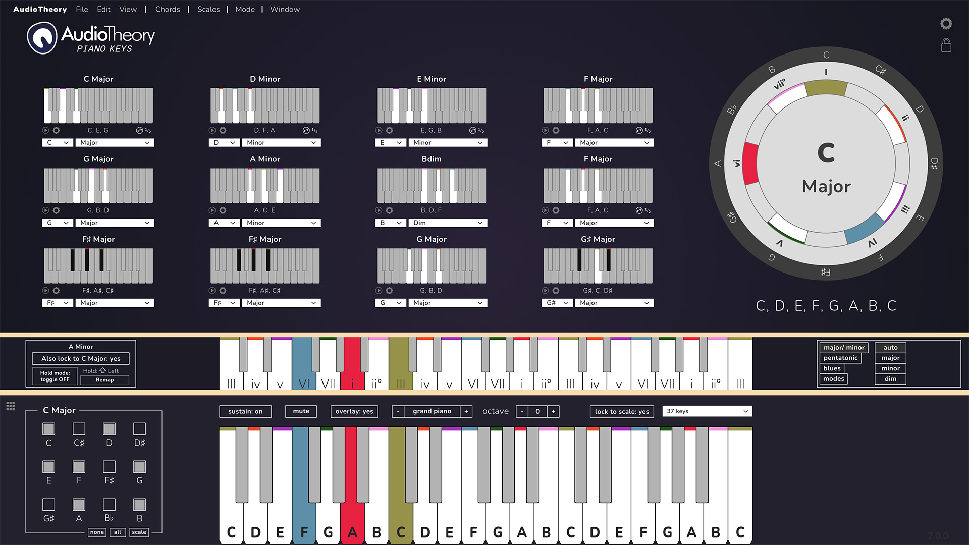 AudioTheory Piano Keys version 2.0