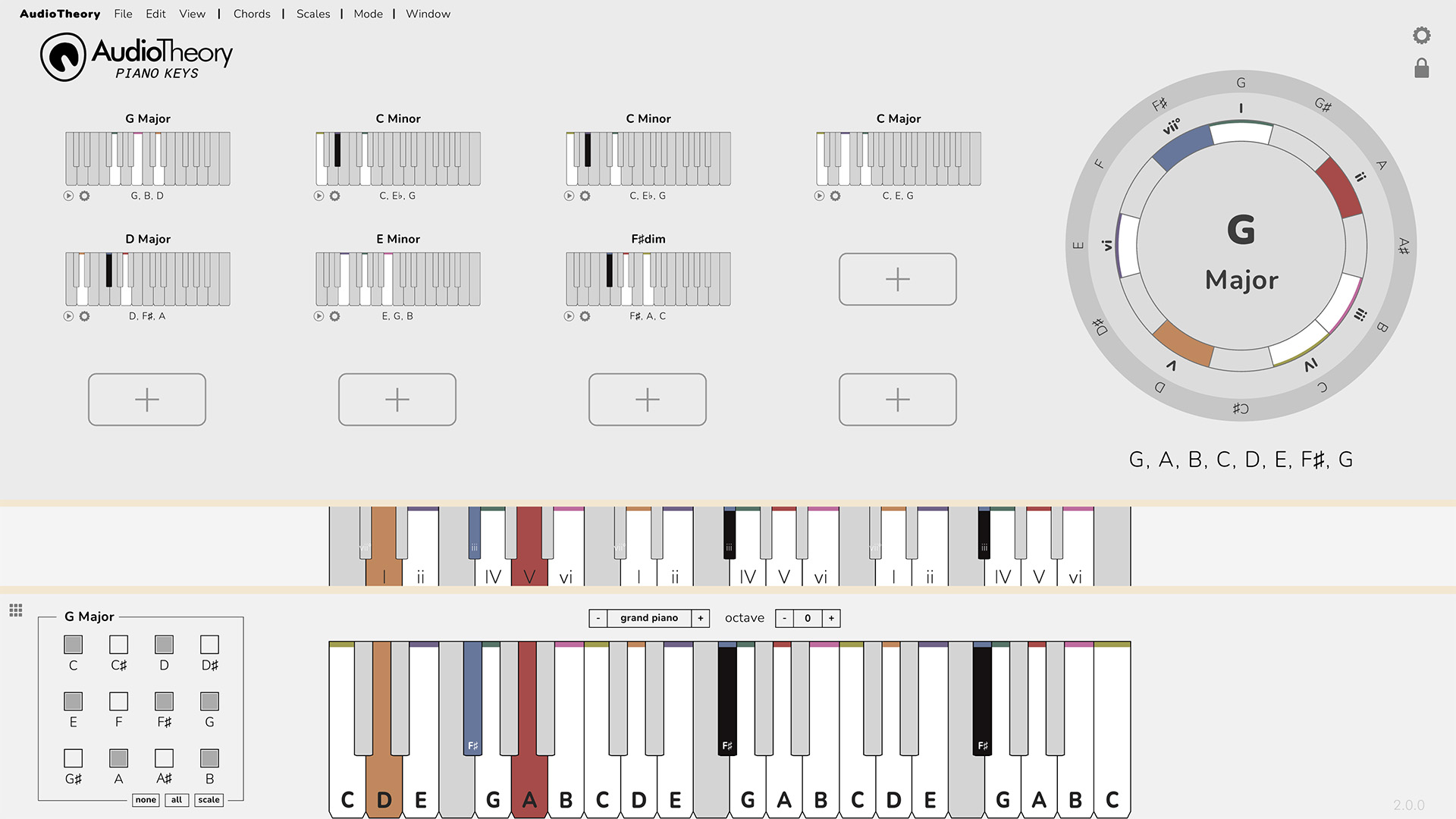 AudioTheory Piano Keys version 2.0