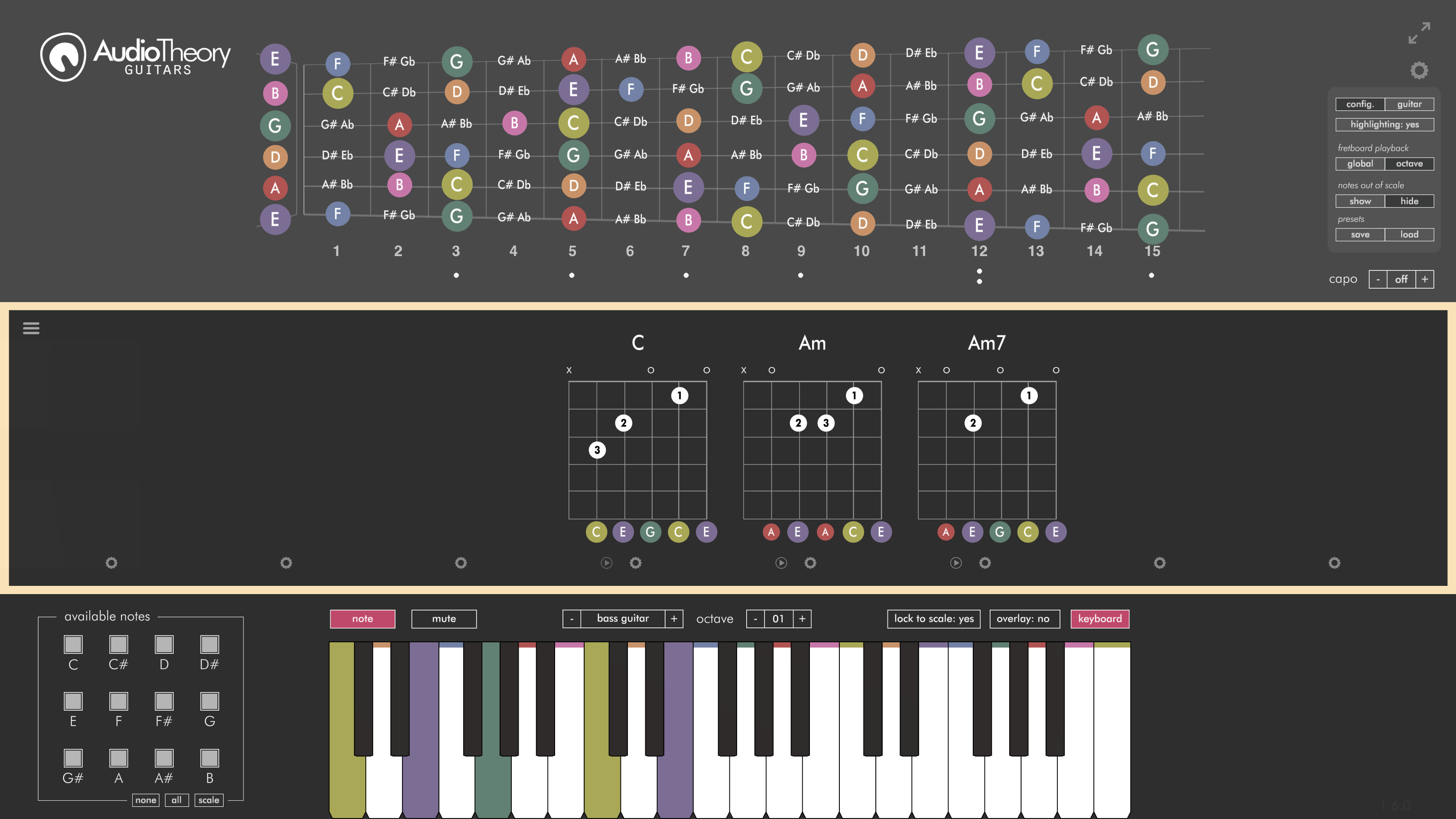 Play the C chord