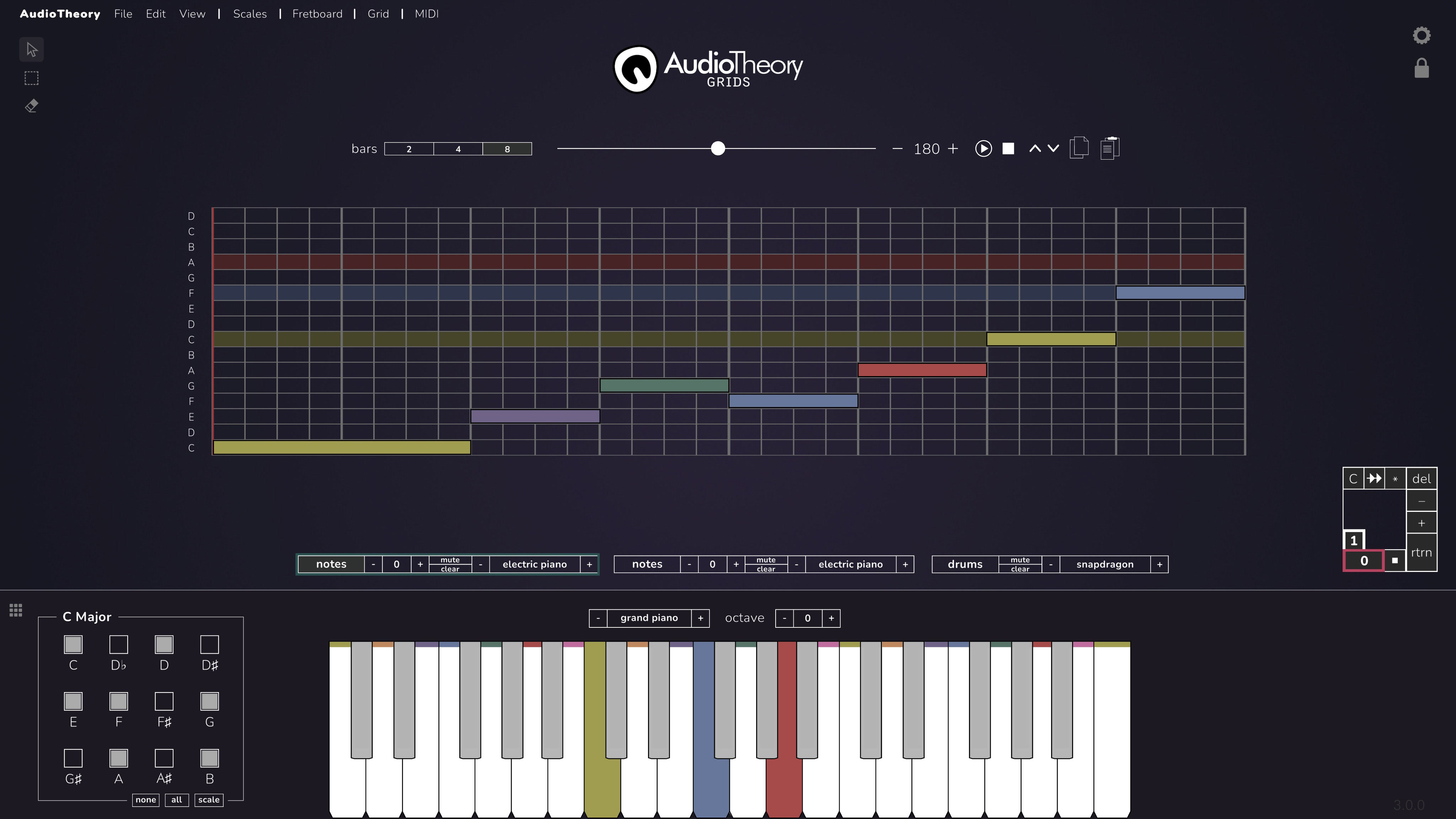 AudioTheory Grids main interface