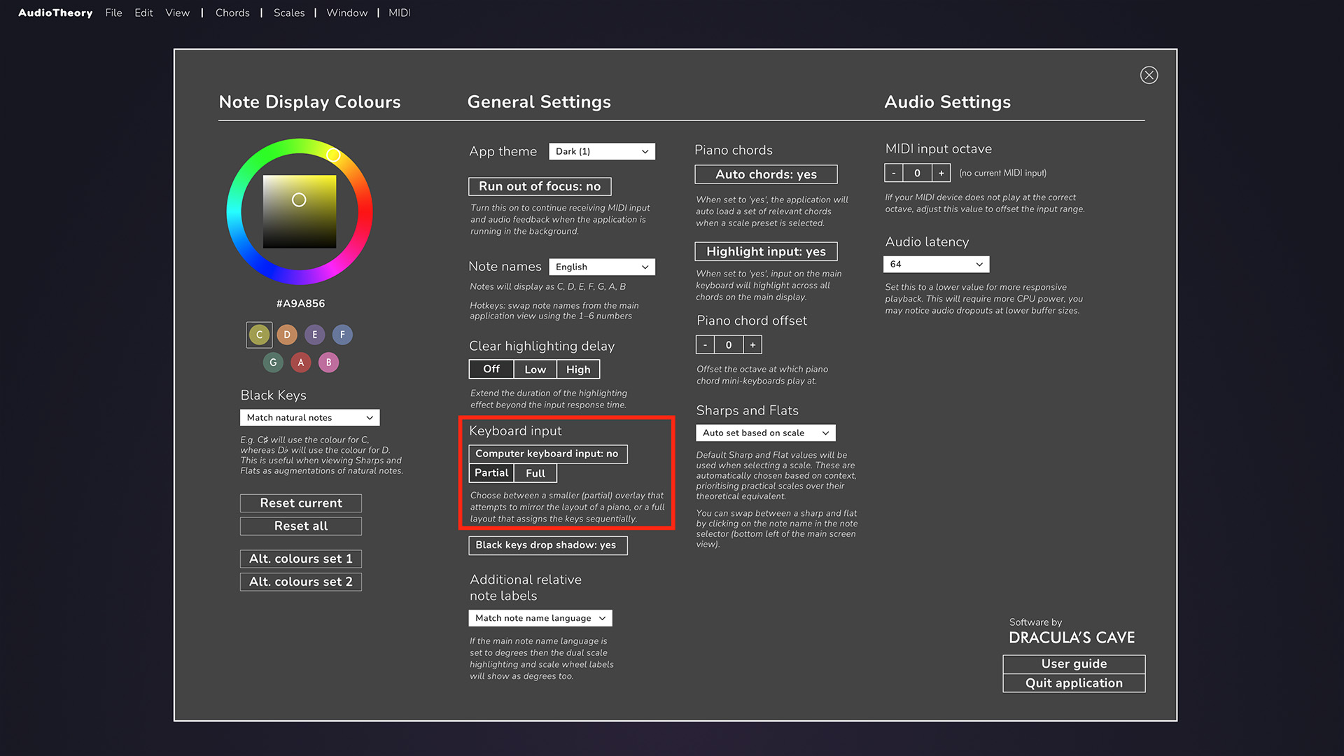 Input Options