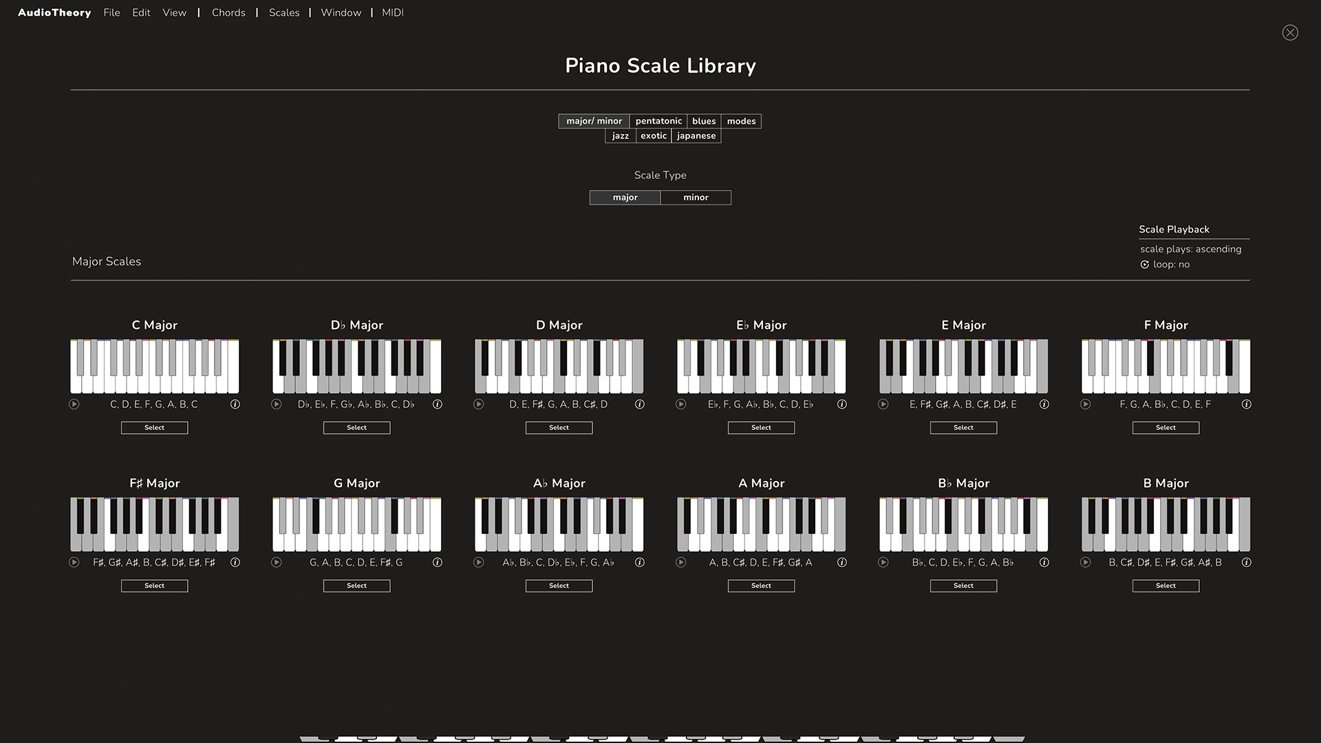 Scale Selector