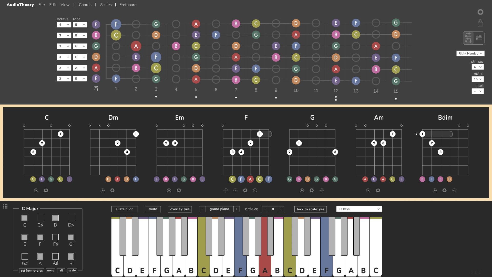 AudioTheory Guitars notes overview